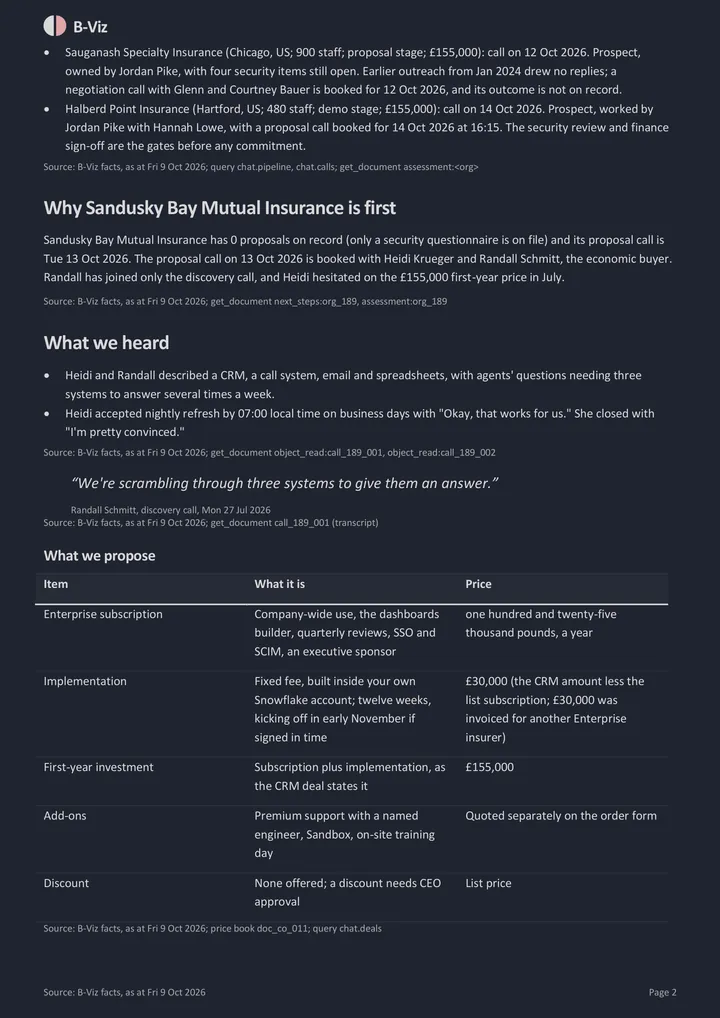 Prospect proposal: page 2