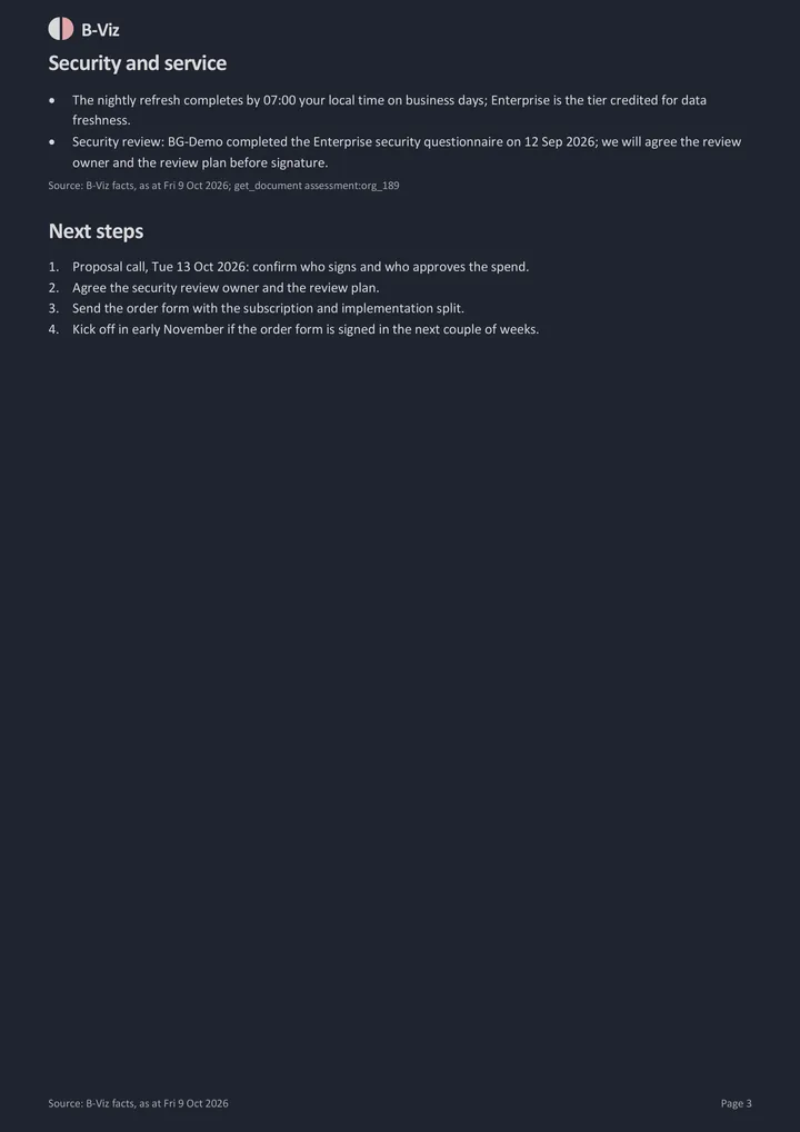 Prospect proposal: page 3