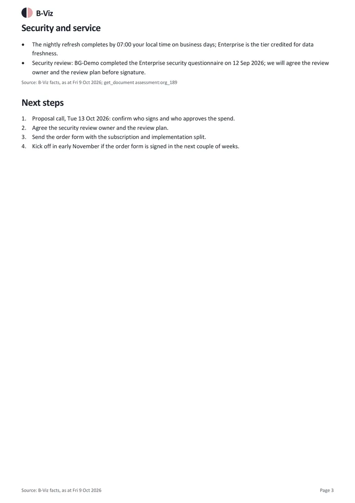Prospect proposal: page 3