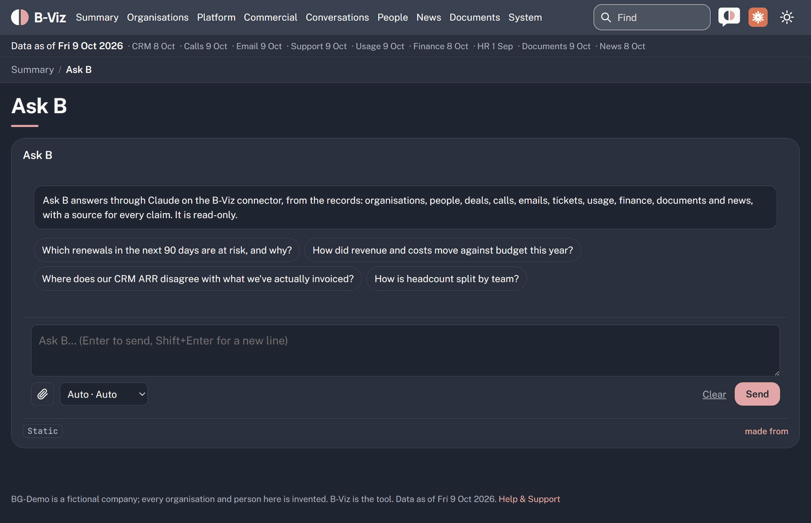 Screenshot: Ask B