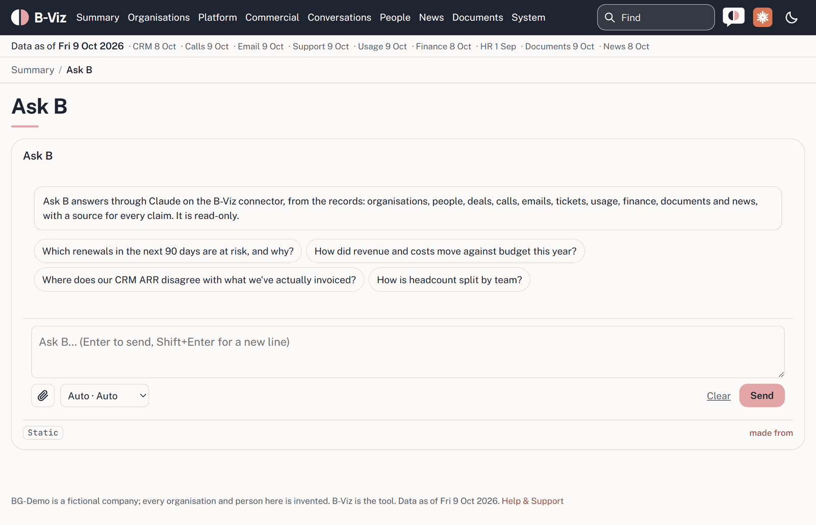 Screenshot: Ask B