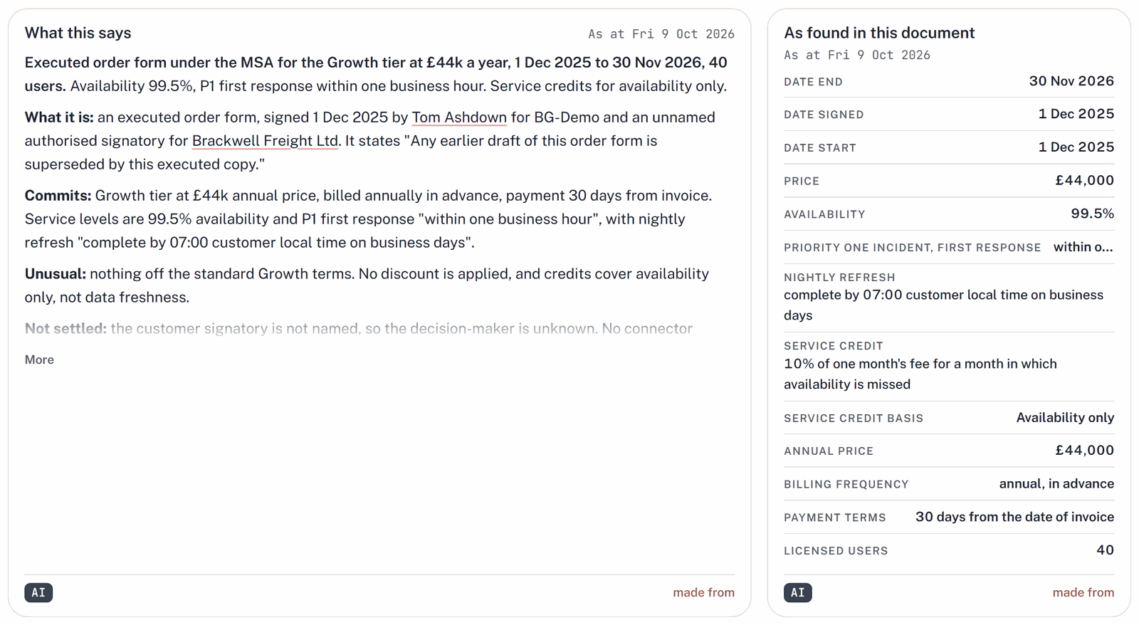 Screenshot: As found in this document